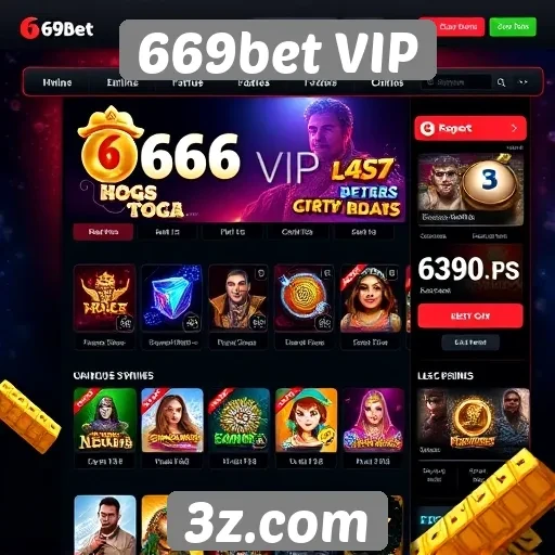 Interface do usuário no 669bet VIP é intuitiva
